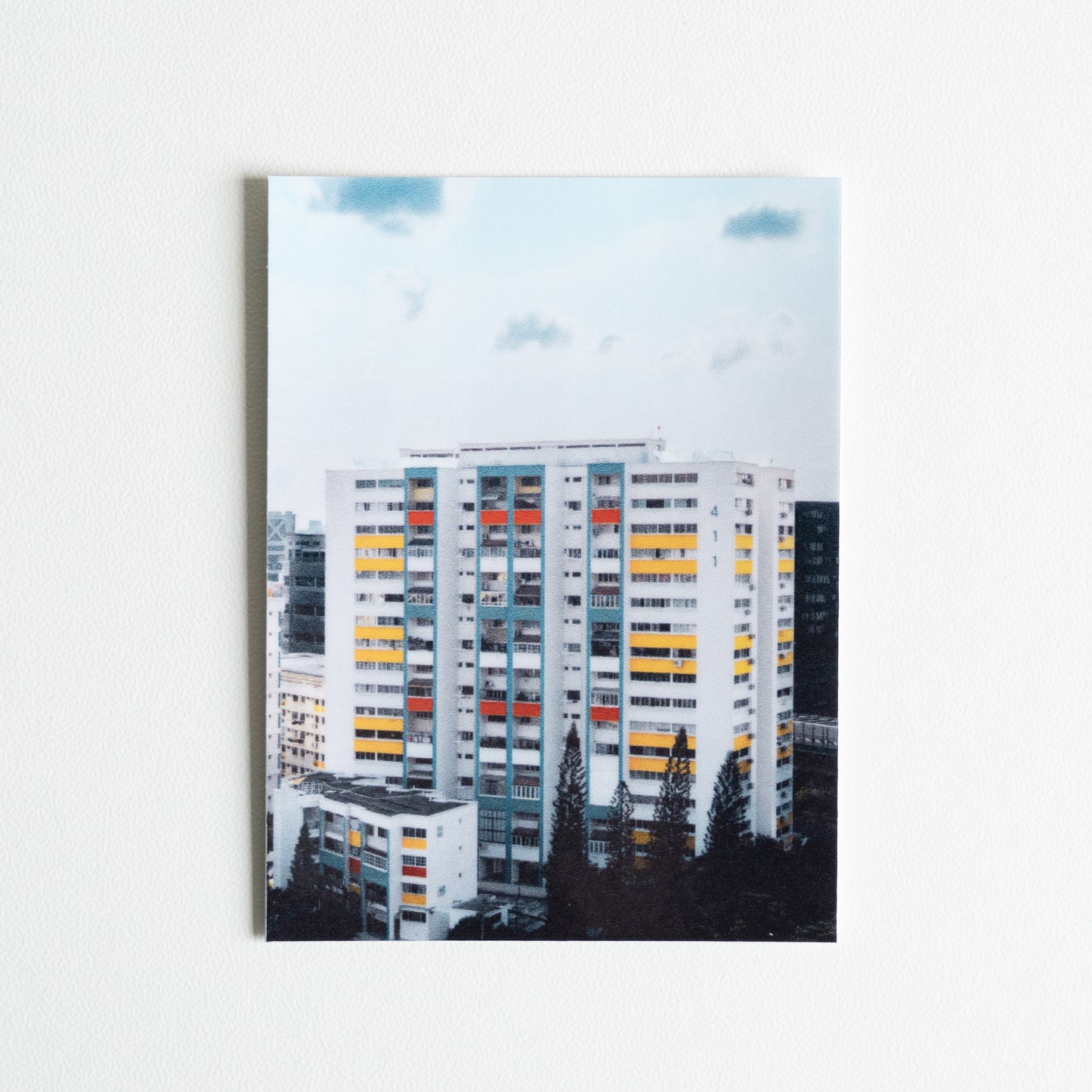HDB flat from Eunos with clouds