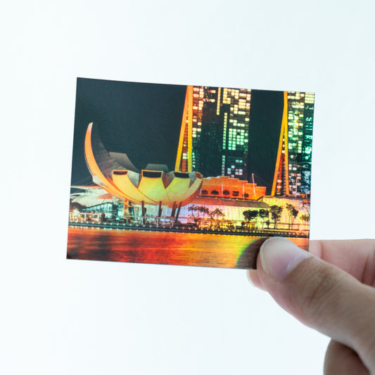 Art Science Museum with Marina Bay Sands Background